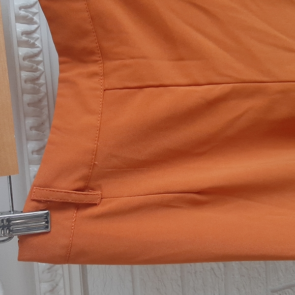 Women's Haoduoyi Orange Wide Leg High Waist Pants Trousers Size M - Picture 6 of 11